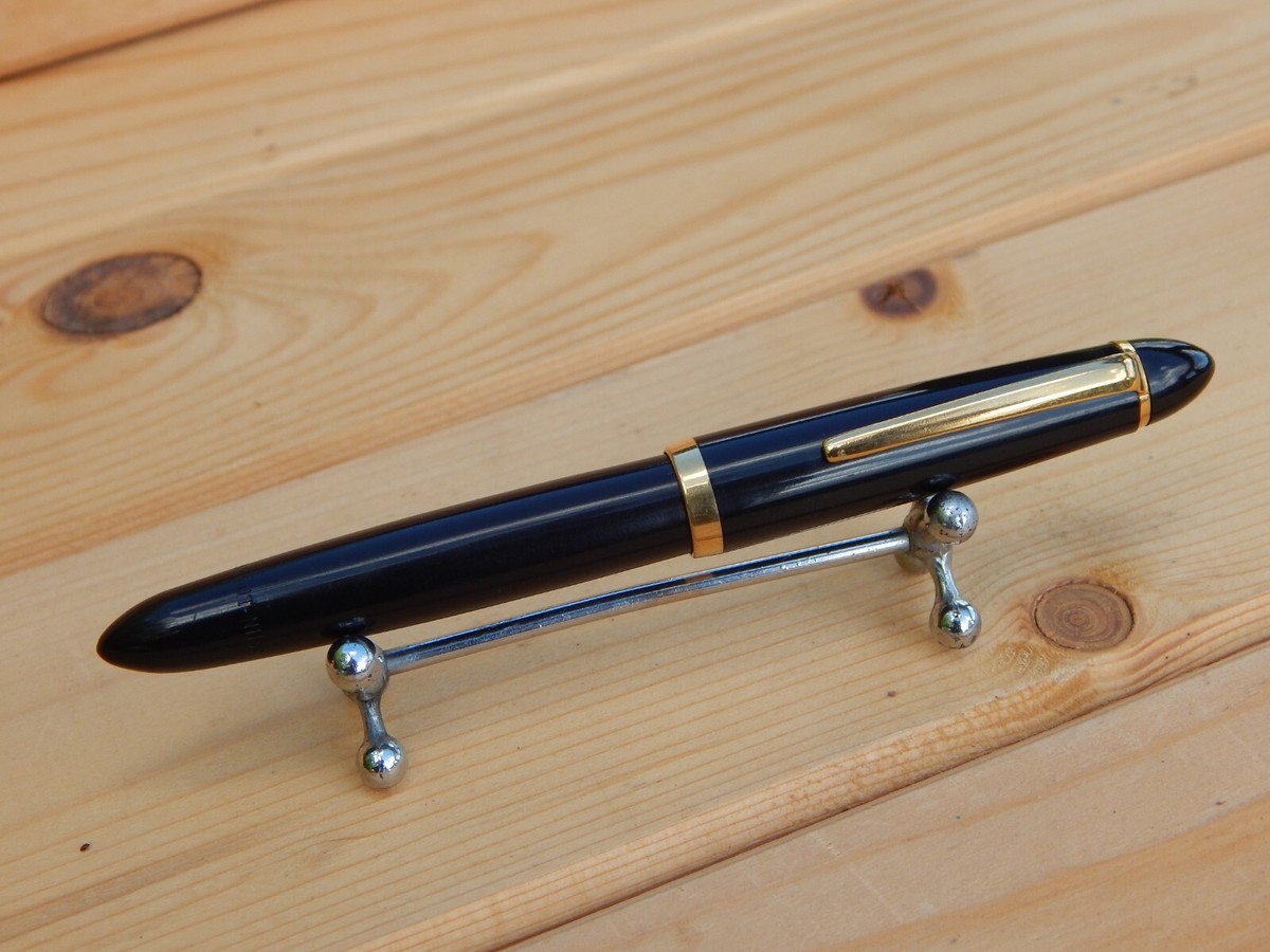 Germany VTG Garant Nilor Piston Fountain Pen Black MEDIUM Nib