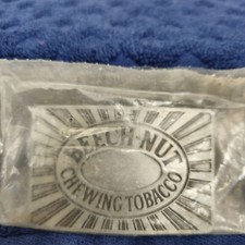 Beech-Nut Chewing Tobacco Belt Buckle Tobacciana Collectible NEW IN PACKAGE