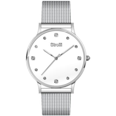 Damenuhr STROILI IBIZA 1624272 Stahlarmband Mesh weiß