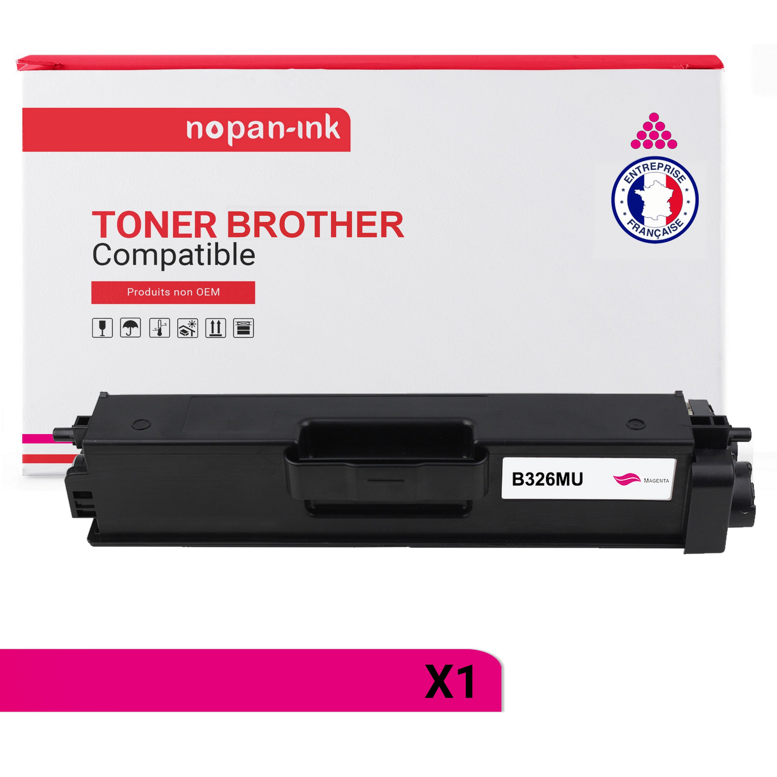 Toner TN326 magenta cartouche compatible laser couleur Brother