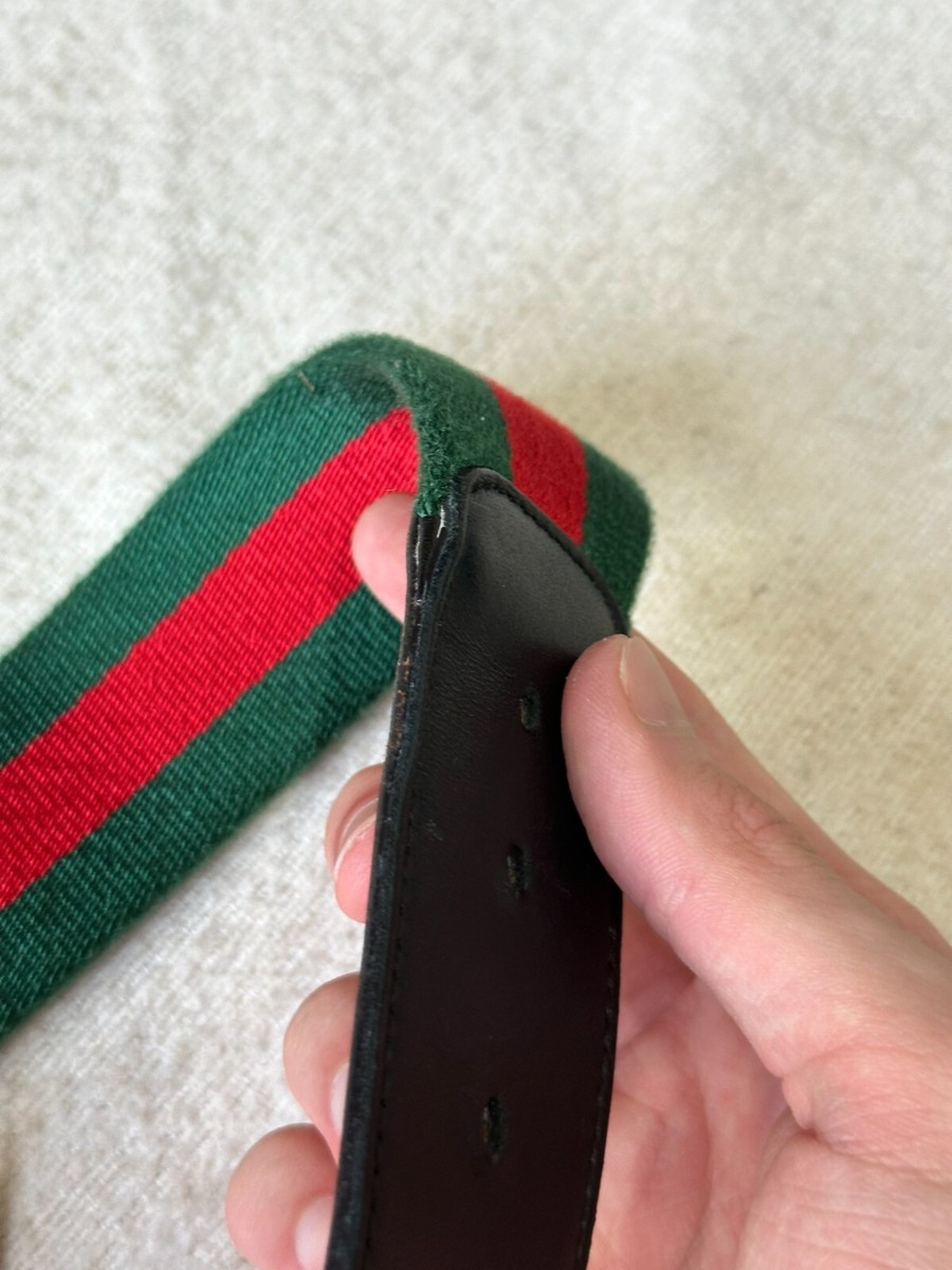 Authentic Gucci Belt Web Green and Red Interlocking G Authentic Gucci Belt Web Green and Red Interlocking G