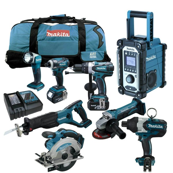 Makita Schlagschrauber 18V Akku Profi Werkzeug Set Mit DTW800 Rmj Rtj Y1J Z-image