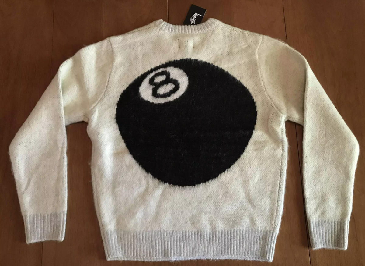 Stussy 8 BALL HEAVY BRUSHED MOHAIR SWEATER CREAM | eBay Stussy 8 BALL HEAVY BRUSHED MOHAIR SWEATER CREAM | eBay