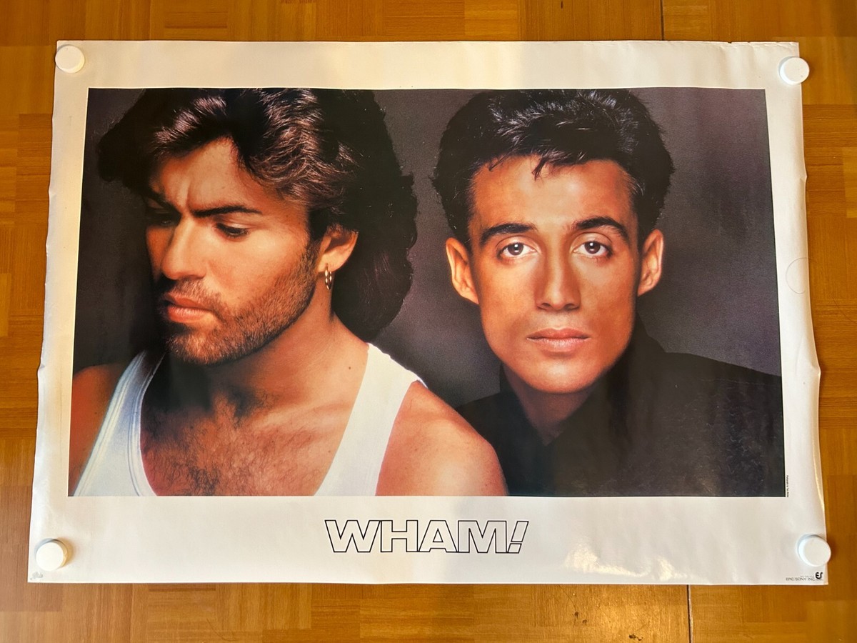 WHAM! / THE EDGE OF HEAVEN 1986 Epic Sony Japan Original Poster A1