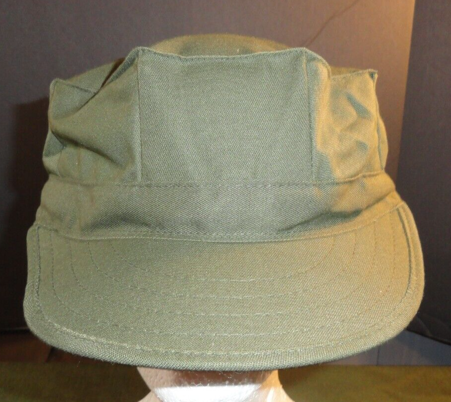 個人装備 60s US ARMY OG-107 FIELD CAP Vietnam Era US Army OG-107 Sateen Hot Weather Field or
