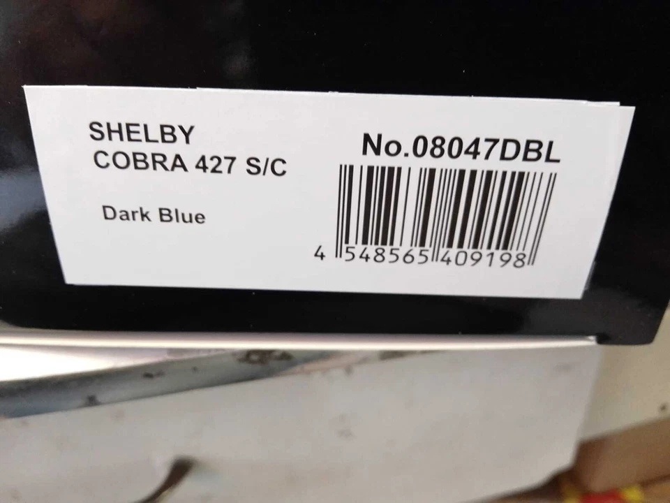 Kyosho Shelby Cobra 427 S/C Dark Blue 1/18 08047DBL - Immagine 2 di 2