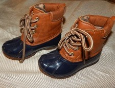 ADRIENNE VITTADINI BAMBINI DUCK BOOTS STYLE PERAL-T NAVY CHILD'S SIZE 6