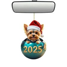 Acrylic Yorkie Dog 2025 Car Ornament, Backpack Accessory - New