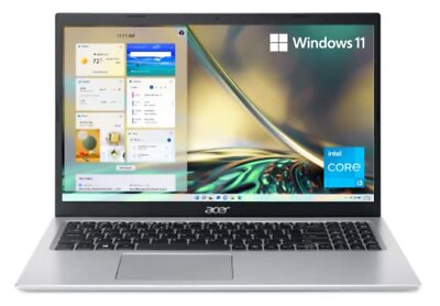 Acer Aspire 5 15.6'' Slim Core i3-1115G4 4GB Ram 128GB SSD Win 11 Home S Mode