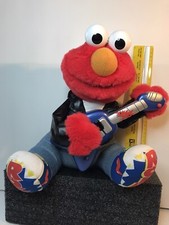 Vintage 1998 Rock N Roll Elmo - Elmo Strums Guitar Plays Music Sings and Shakes