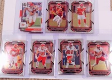 7 CARDS TRAVIS KELCE KANSAS CITY CHIEFS FOOTBALL LOT PRIZM CLEARLY DONRUSS 