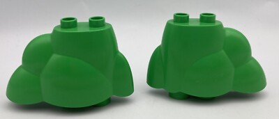 Lego Duplo Building Block Figure Replacement GREEN BUSHES Bush Shrub Shrubbery