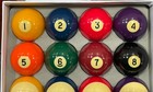 CLEANED & POLISHED ARAMITH “CROWN STANDARD” POOL BALLS (IN GENERIC BOX) (10) — photo 2