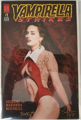 Vampirella Strikes #1 Signed Tom Sniegoski & Ed McGuinness COA & Photograph