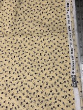 Debbie Mumm Mini Flowers On Yellow SSI Cotton Fabric 1/2 Yard 18 By 45 New
