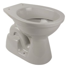 Belvit Stand-WC Manhattan Grau Tiefsp&uuml;ler Abgang Boden (senkrecht) 555x350x390