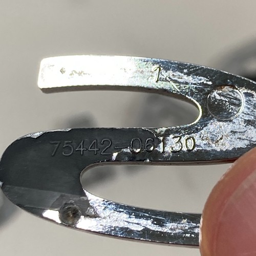 2005-2008 Toyota Solara SE Emblem Logo Badge Letters Rear Tailgate Trunk Chrome - Picture 11 of 13