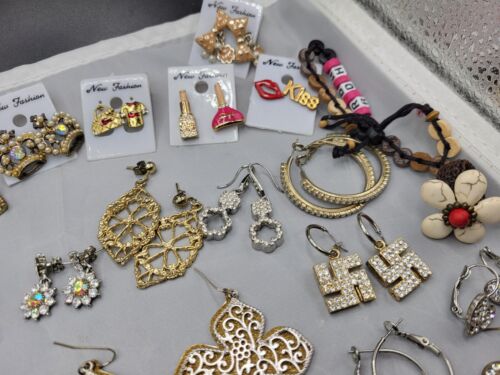 Jewelry Lot All pieces Wearable! 50 Pieces Earrings | Pendants- Lots Of Pieces! - Picture 5 of 10