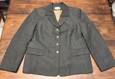 Le Suit Black Blazer w/ Gold Specs Women s Size 18