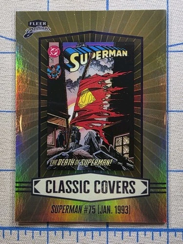 Fleer Brilliants Superman - Superman #75 CC-11 - Classic Covers - DC Comics Card