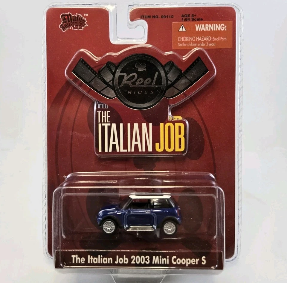 MALIBU INTERNATIONAL THE ITALIAN JOB 2003 MINI COOPER S Lot of 2 Red & Blue - Image 3 of 4