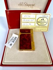 S.T. Dupont, Ligne 2, Gatsby, Feuerzeug Chinalack Braun Cammouflage, Papiere+Box