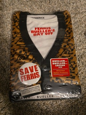 Ferris Bueller s Day Off DVD Collectors Edition Vest & Save Ferris Pin