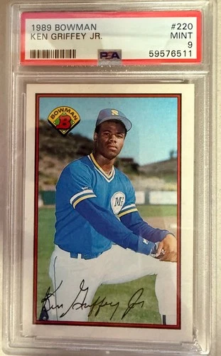 1989 Bowman Ken Griffey RC #220 Rookie PSA 9 MINT Seattle Mariners HOF!