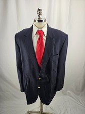 Botany 500 Men's Blue Wool Blazer Jacket 48L