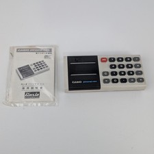 Casio Personal-Mini Vintage Calculator w/ Instructions - Tested Working