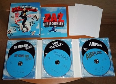 ZAZ: The Collection! 4K UHD + Blu-Ray The Naked Gun Airplane Top Secret! +Jcard 