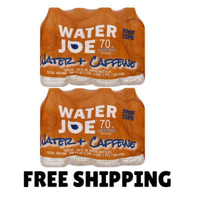 Water Joe Water + Caffeine   24 Pack (20 fl oz Bottles)   SAME DAY SHIP!!