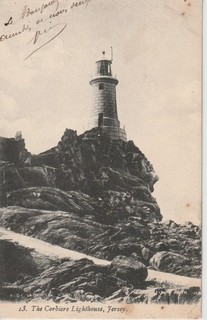 CPA ROYAUME UNI THE CORBIERES LIGHTHOUSE JERSEY 1905