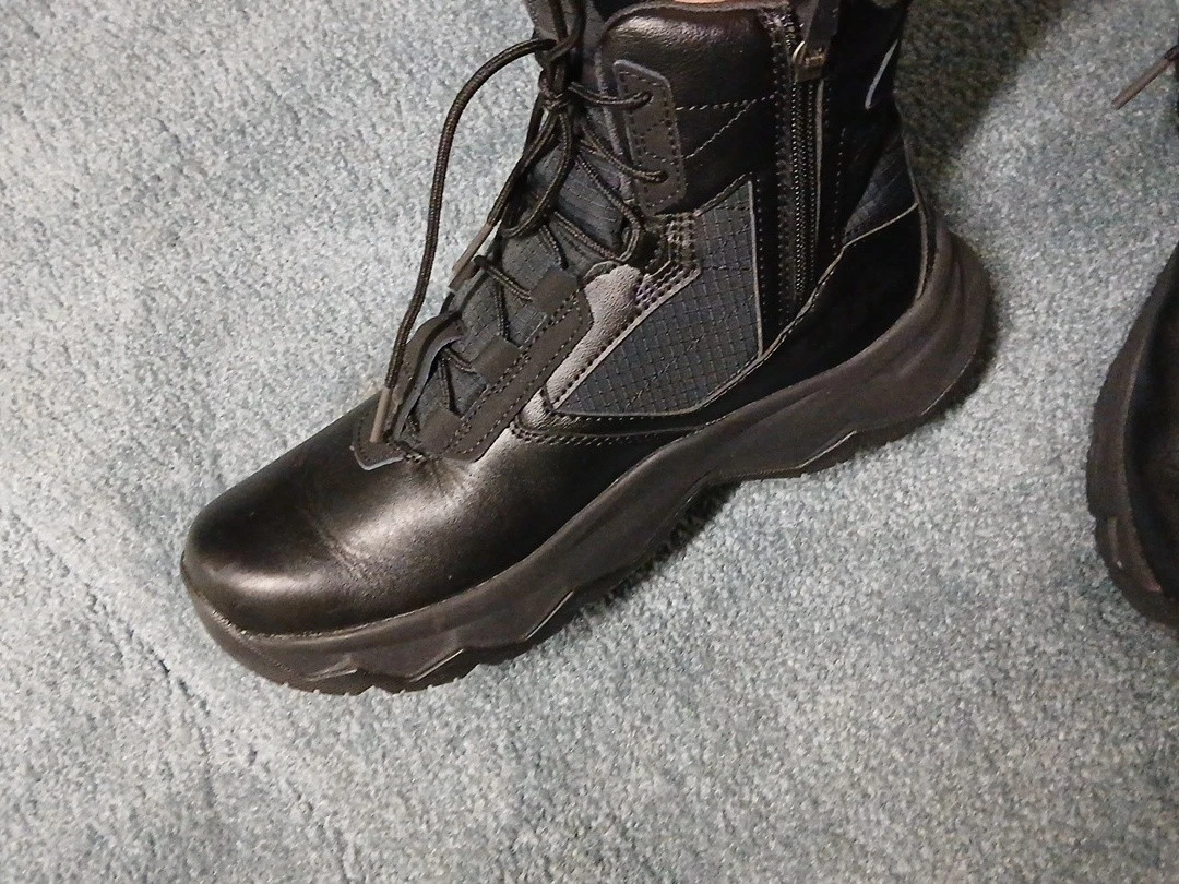 Under Armour Leather Upper Zip Boots for Men for Sale | Shop  display picture 1