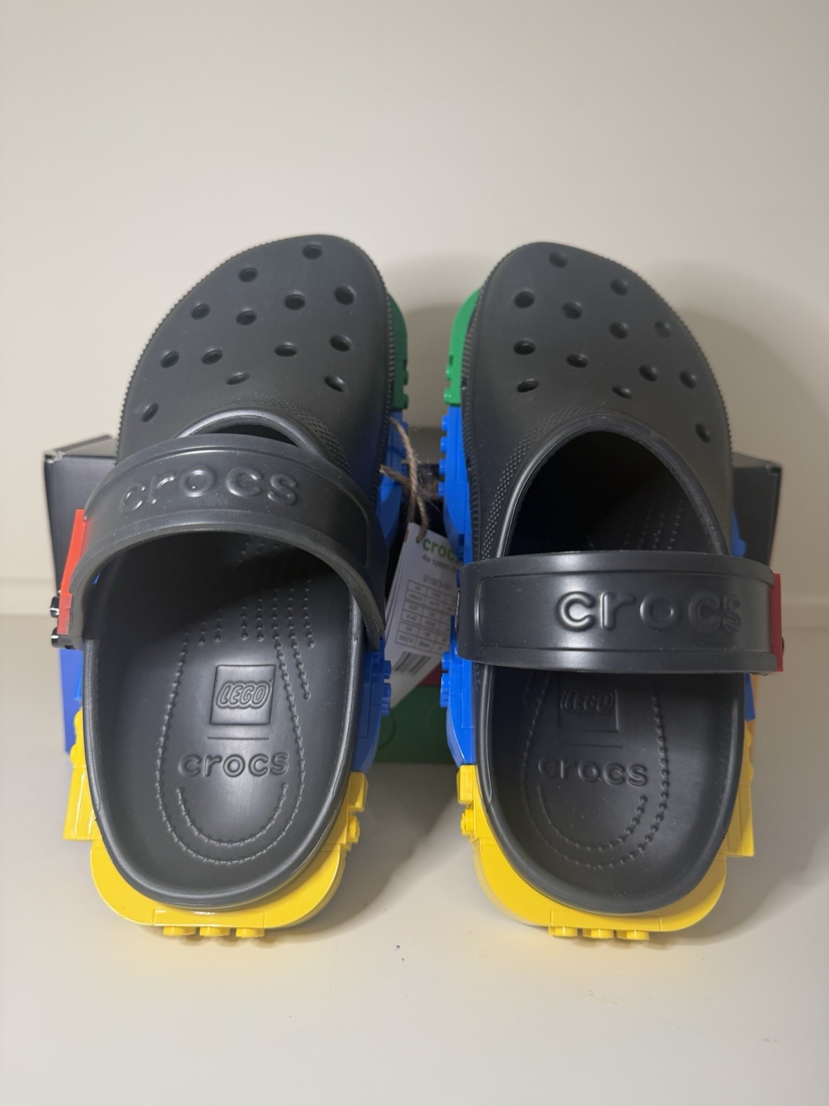 Crocs x LEGO 4lw System Clog Unisex Black Multicolor US 8M/10W 211873-001 image 4