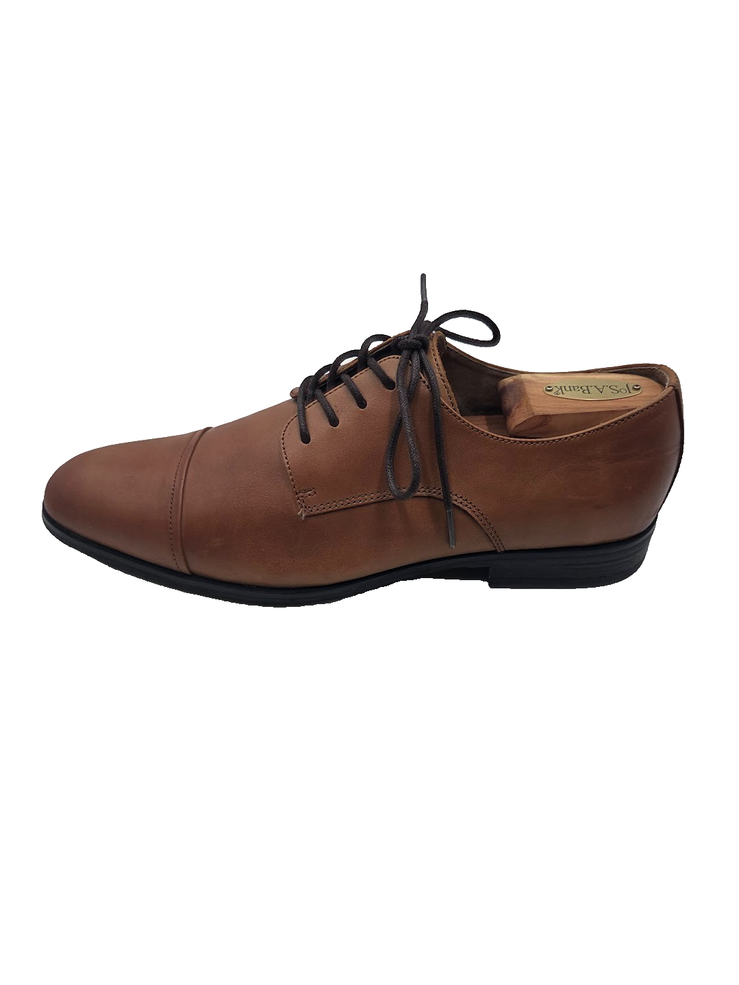 SAOLA Scarpe Oxford EXPRESS uomo taglia 10 pelle stringate punta cappuccio marrone