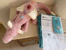 Jellycat Duskrise Dragon Ruby Cruiser Exclusive  & Pin Badge with Dust Bag