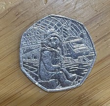 Paddington Bear At The Train Station 50p 2018 Edition Circulated - Available on eBay