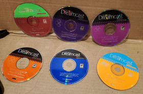 Official Sega Dreamcast Magazine Demo Disc Lot Discs + case holder
