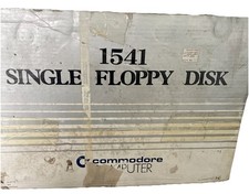 Commodore Computer 1541 Single Floppy Disk Drive Original Box Powers On Untested