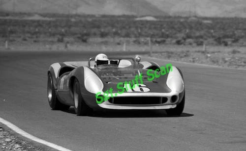 1967 Sports car racing photo negative George Follmer Stardust Grand Prix