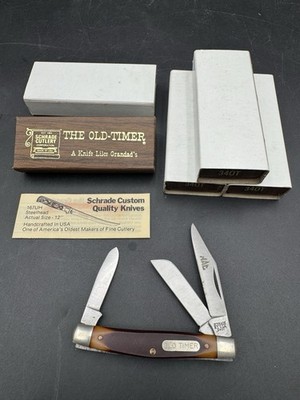 NEW VINTAGE MAC TOOLS Schrade Old Timer 340T Middleman 3 Blade Pocket Knife USA
