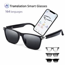 AI Translation Smart Glasses Bluetooth Sunglasses 164 Languages