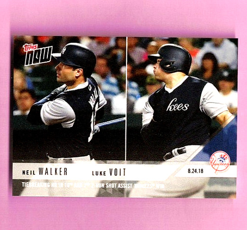 2018 Topps Now 637 Neil Walker / Luke Voit