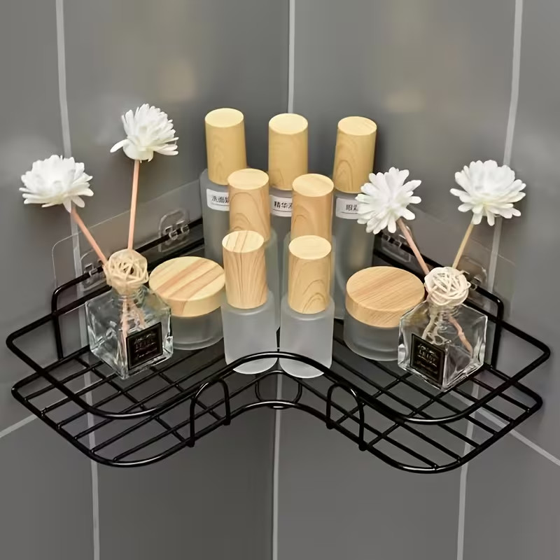 Water Proof Corner Shelf Wall-Mounted No Tools Needed. See Below. Ships Free