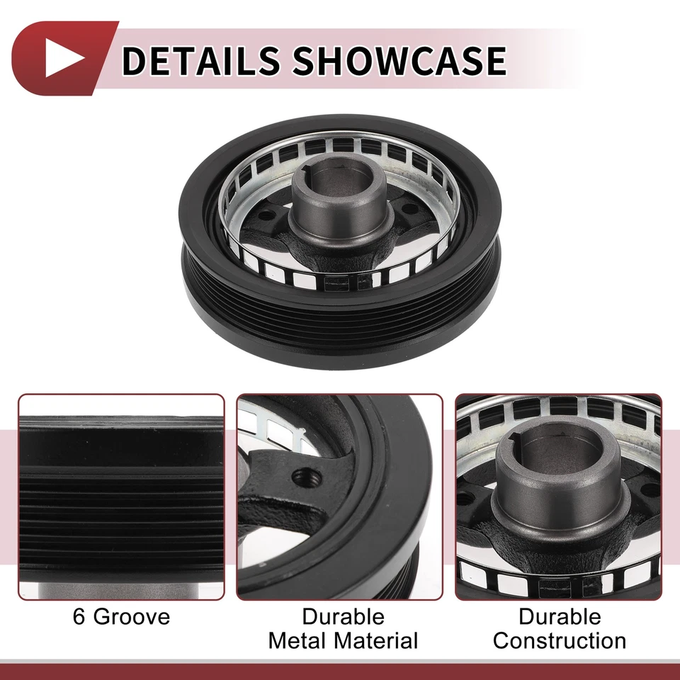 Polea del cigüeñal equilibrador armónico del motor para Pontiac Montana 99-05 No.24504609 Foto 4 de 4