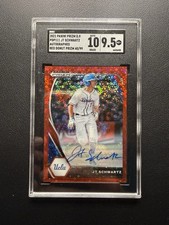 2021 Panini Prizm DP #PDP111 JT Schwartz Red Donut Circles Auto /99 SGC 10