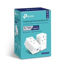 TP-Link AV1000 Gigabit Powerline Adapter Kit TL-PA7017P Passthrough Ethernet