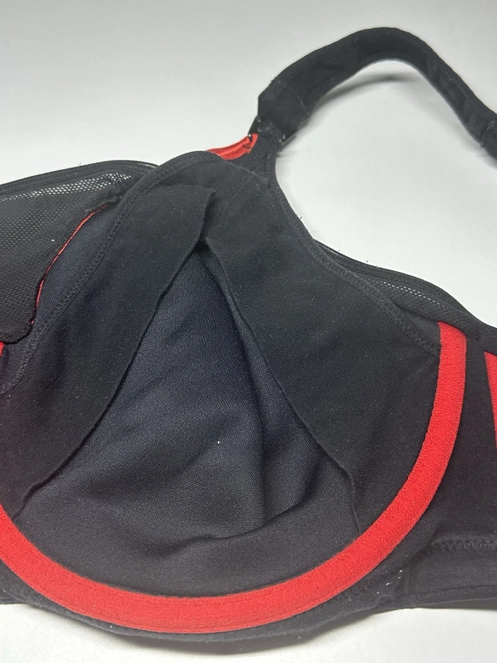 Maternity Bra CAKE LINGERIE Black Red Size 36I 36G - Image 4 of 4