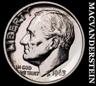 1963 Silver Roosevelt Dime - Choice Gem Proof  Lustrous  No Reserve  #i6036